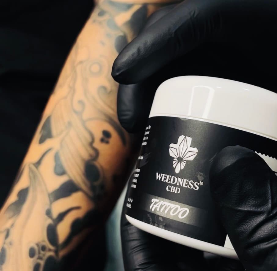 Balsam natural pentru tatuaje cu 500mg CBD și 500mg CBG