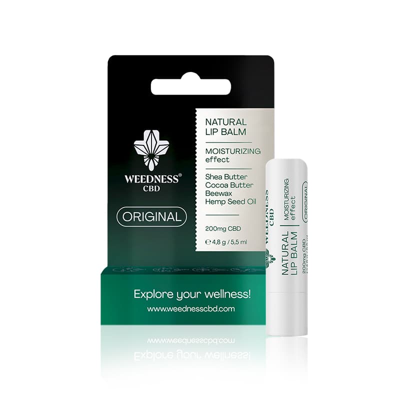 Balsam de buze natural cu efect hidratant – 4% CBD