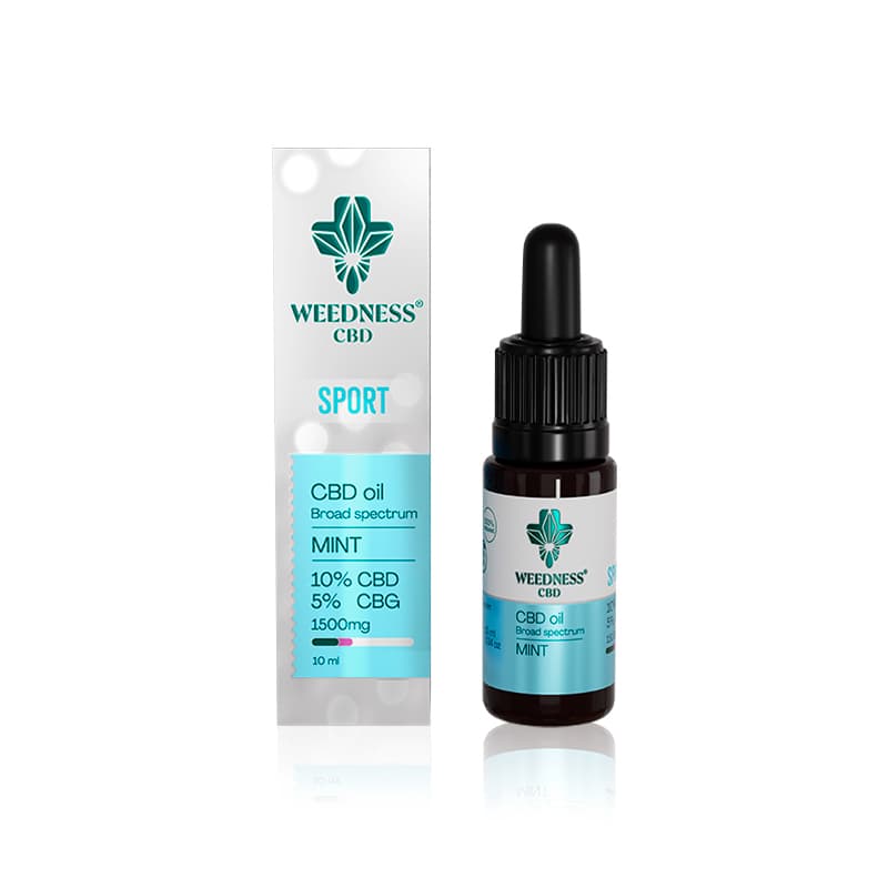 Ulei Sport CBD 10% + CBG 5% | Mentă | 10ml