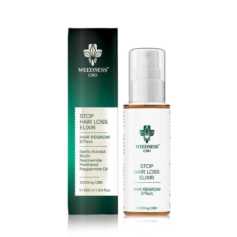 Elixir împotriva căderii părului cu 1000 mg CBD