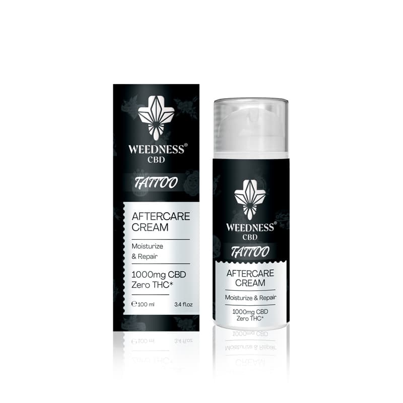 Cremă reparatoare pentru tatuaje proaspete cu 1000mg CBD, 100ml