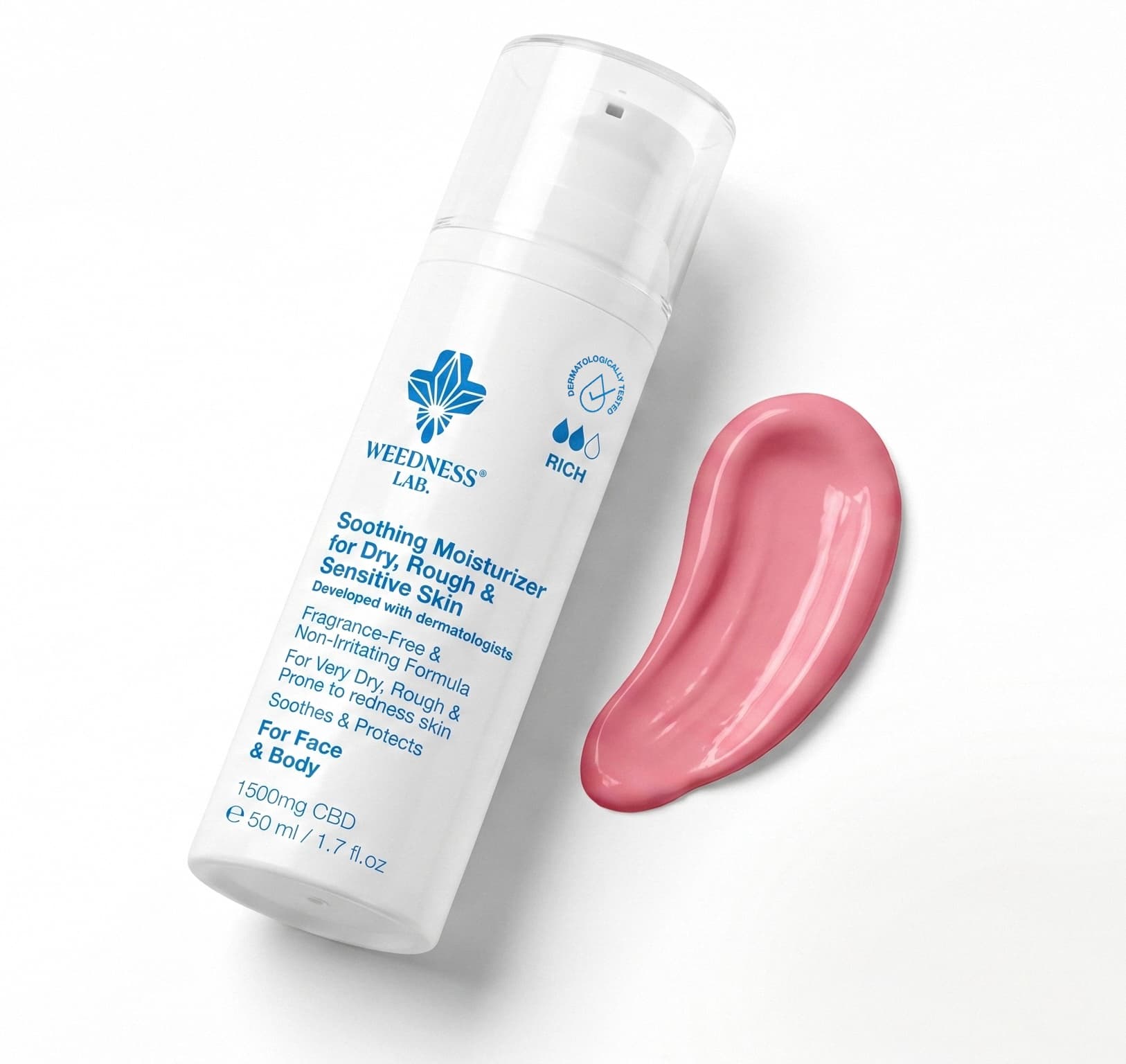 Cremă reparatoare cu CBD pentru piele uscată, descuamată și cu tendință psoriazică.